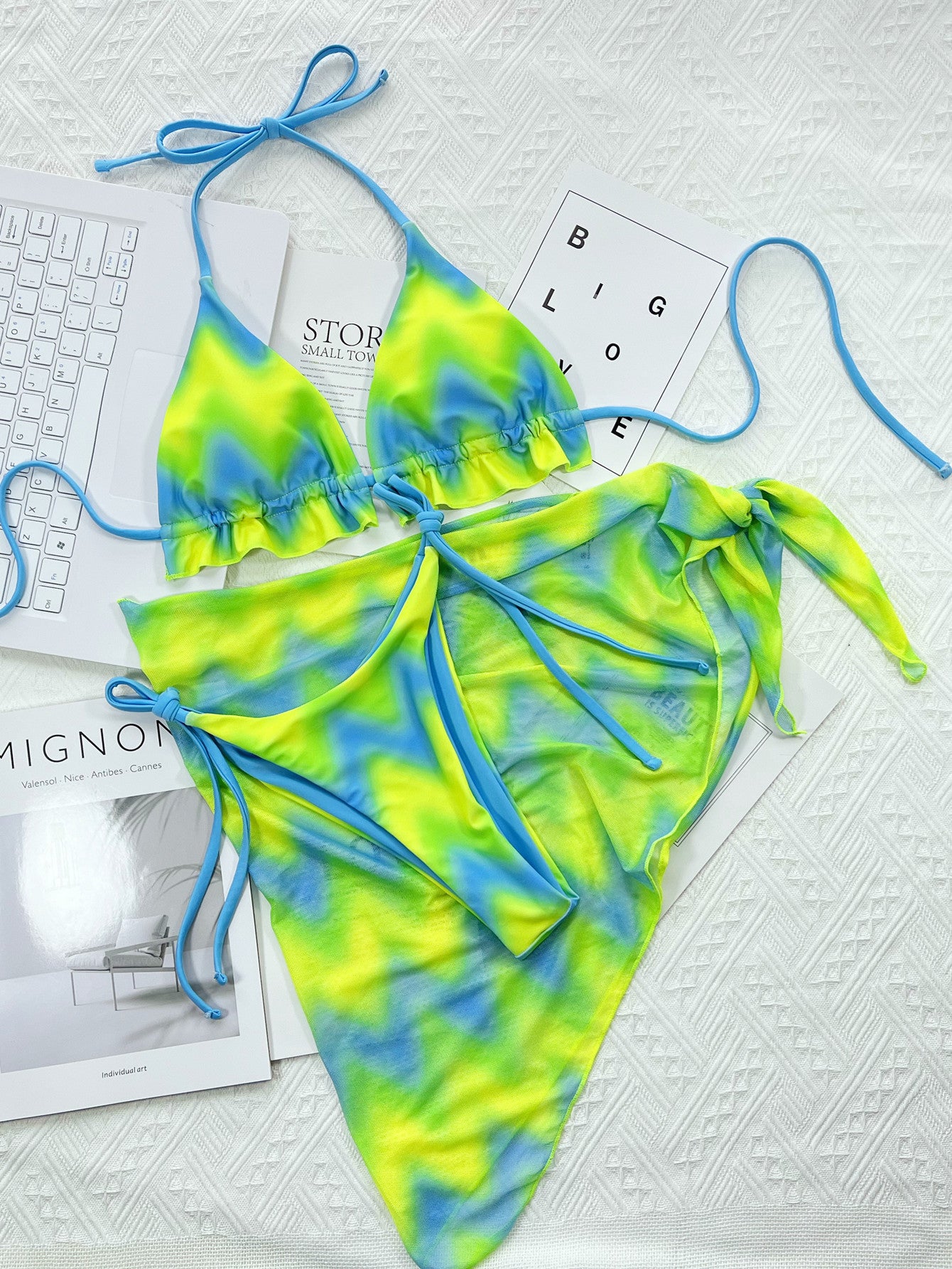 Bikini Tie Dyed Outer Single Swimsuit Bikini